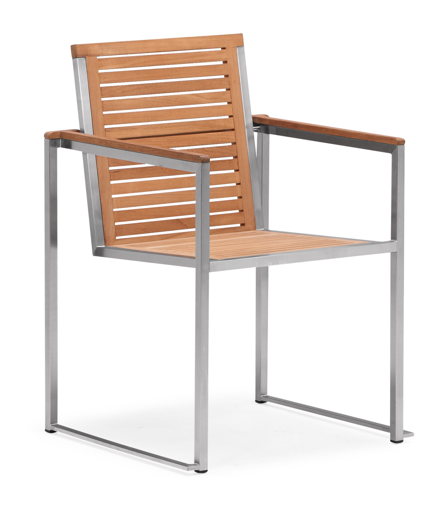 Teak stackable outdoor dining chair (Y006MF)