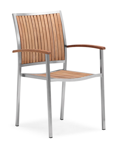 Teak patio chair outdoor dining chair (Y003MF)