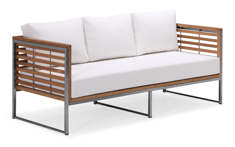 Hot sale modern teak outdoor deep seat furniture sofa set (S030MF3)