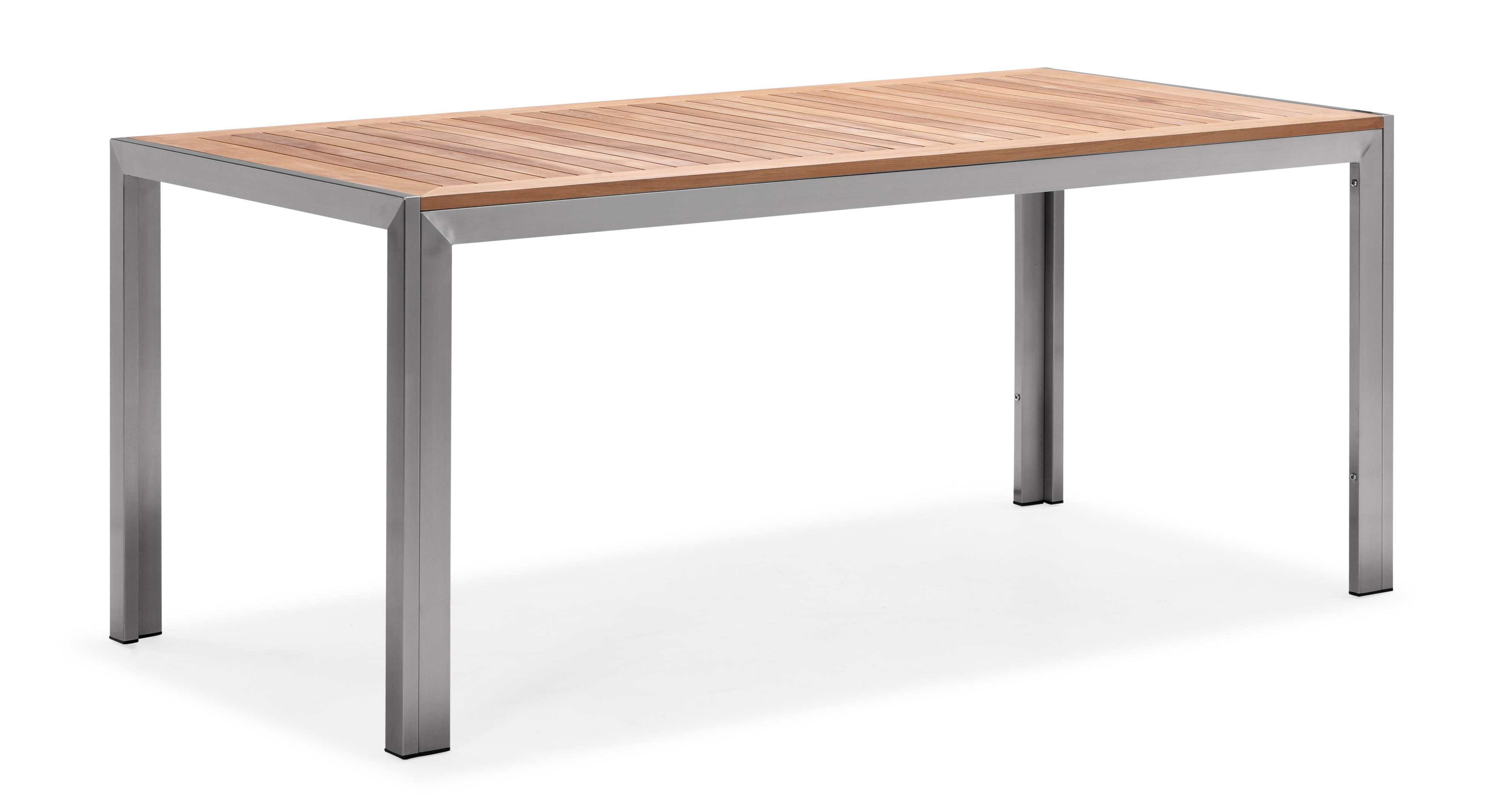 Stainless steel teak outdoor furniture dining table (T003MB）