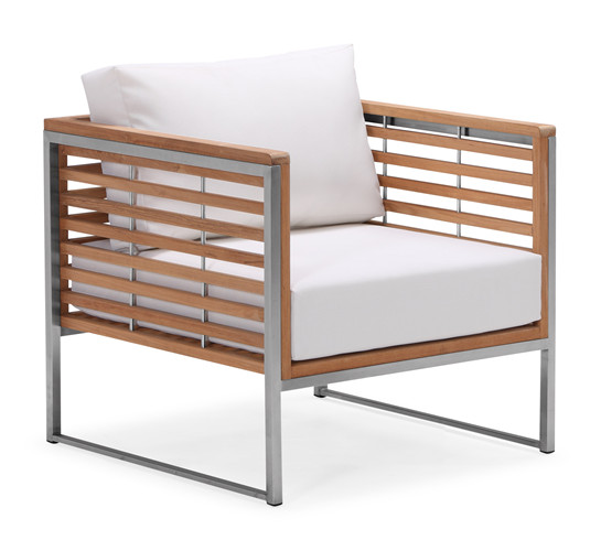 High quality modern teak outdoor deep seat furniture sofa set (S030MF)