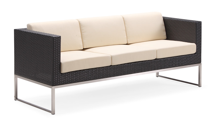 High quality wicker patio garden sofa set (S001TF3)