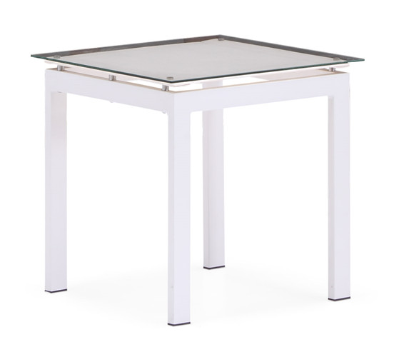 Outdoor white aluminium end table(T063ABJ)