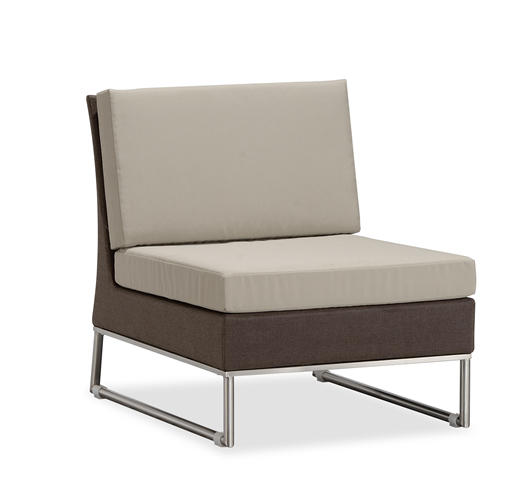 Outdoor patio sofa armless (S113MB)