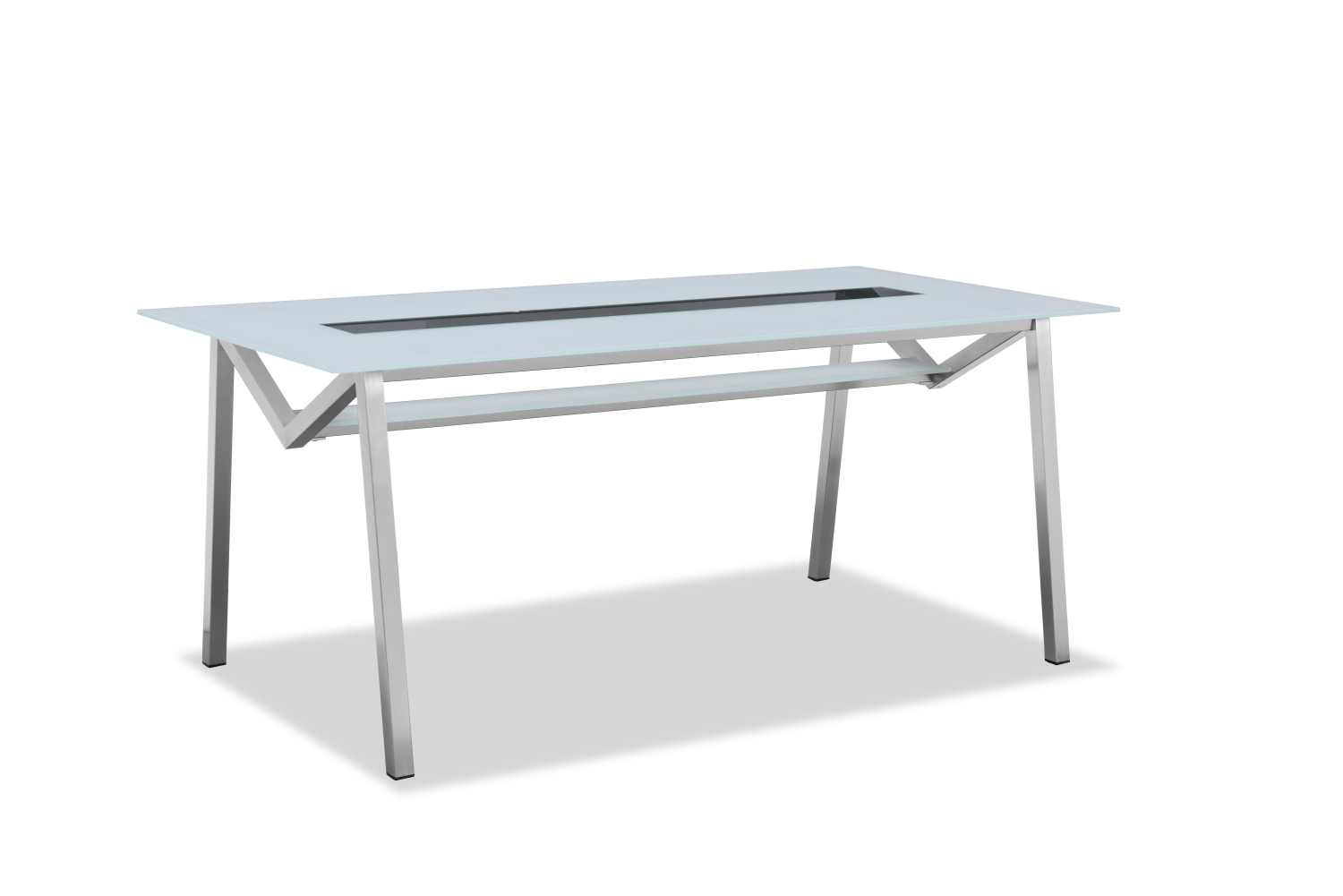 Outdoor glass dining table(T302G)