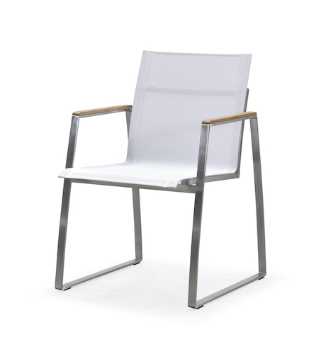 Chaise de salle à manger d'extérieur avec accoudoir (Y303BF)